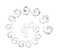 Glupez 9Pairs 14G-00G Ear Tapers Acrylic Ear Gauges Ear Expander Set Ear Stretching Kit Snail Spiral Tapers Crescent Horseshoe Tapers Plugs Ear Piercing Jewelry for Men Women, Acrylic, no gemstone