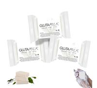 Glutamilk Whitening Soap,Gluta Milk Soap,Silk Protein Skin Repair Soap,Goat Milk Soap Silk Protein Essence Soap,Collagen Milk Whitening Soap,for Firm & Brightening Skin (3)