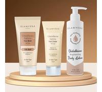 Glutathione 3 Step Skincare Routine For Healthy & Radiant Skin | Skin Brightening and Lightening Combo (Face Wash, Face Cream, Body Lotion)