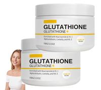 Glutathione Body Scrub with Rosehip & Sea Salt, Exfoliating Body Scrub for Dark Spots, Reduces Appearance of Ingrown Hairs and Razor Bumps, Moisturize Brighten Soothe & Even Skin Tone (2pcs)