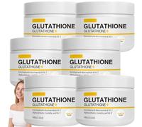 Glutathione Body Scrub with Rosehip & Sea Salt, Exfoliating Body Scrub for Dark Spots, Reduces Appearance of Ingrown Hairs and Razor Bumps, Moisturize Brighten Soothe & Even Skin Tone (6pcs)