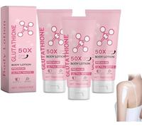 Glutathione Brightening Body Lotion, Spf 50+ Body Moisturiser, Moisturizing Body Lotion, Anti Aging & Skin Lightening Cream, Fair And White Body Loti-on For Dry Skin, Uneven Skin Tone (3)