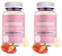 Glutathione Collagen Glow Gummies for Dark Spot,G-lutathione Collagen Glow Gummies,60 Pieces/Bottle Korea GluTAThione Gummies,Korean C-oLLagen G-ummies (2)