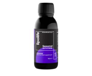Glutathione Liposomal Liquid 150ml - Unflavoured, High Strength, Bioavailable Antioxidant Supplement. 30 Servings. 450mg Setria GSH per 5ml. lipolife