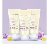 Glutathione Peel Off Mask (100g Pack of 3) | with Vitamin C & Hyaluronic Acid, Skin Brightening Face Mask, Reduces Dark Spots & Signs of Aging, Suitable for All Skin Types, Men & Women