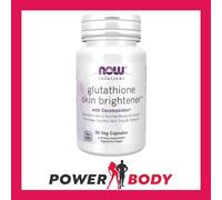 NOW Foods Glutathione Skin Brightener Ceramosides Healthy Skin | 30 Veg Capsules
