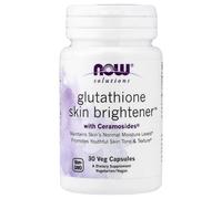 NOW Foods Skin Brightener Supplement – Glutathione & Ceramosides – 30 Veg Capsules