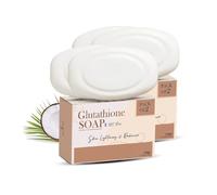 Glutathione Skin Whitening Soap with Kojic Acid (Pack of 4) | Body Tan Removal & Dark Spot Reduction | For Men & Women | Nourishing & Glowing Skin