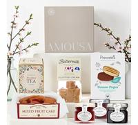 Gluten Free Afternoon Tea Hamper -Gluten free Hamper With Tea Bags, Viennese Fingers, Clotted Cream Fudge, Fruit Cake & Mini Jams. Suitable Gift For Celiacs or Anyone Following A GF Diet. Celiac Gifts