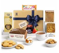 Gluten Free Afternoon Tea Hamper - Luxury Cake Hamper with Sweet Selection, Flapjack, Biscuits & Meringue Bar - Coeliac Gifts for Women & Men - Hattie’s Gifts