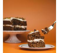 Gluten Free Carrot Cake with Cinnamon, Nutmeg, Sultanas, Walnuts and Vanilla Buttercream, Classic Layered Sponge Dessert