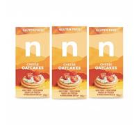 Gluten Free Cheese Oatcakes, High Fibre Wholegrain Snacks, Vegetarian Protein Source, 180g Pack, No Artificial Colours or Preservatives, Coeliac UK Certified,Pack Of 3