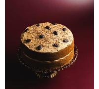 Gluten-Free Coffee Cake with Chocolate Coffee Bean Topping and Infused Sponge and Buttercream Filling, Specialty Dessert