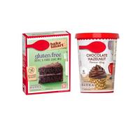 Gluten Free Devil's Food Cake Mix 425g and Chocolate Hazelnut Flavour Ready to Spread Icing 400g Baking Kit Bundle - No Artificial Colours - Serves 12