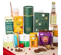 Gluten Free Hamper Gift Box with Truffles & Hot Chocolate Set, Christmas Presents for Her Plus Non-Alcoholic Mocktail by EDEN & CO