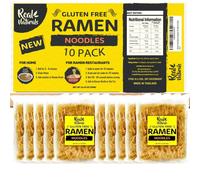 Gluten Free Ramen Noodles, Plain ramen noodles. Restaurant grade. Gluten free pasta, Japanese ramen, Gluten Free Super noodles from brown rice 10 x