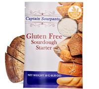Gluten Free Sourdough Starter - Dehydrated Heirloom Style Sourdough Starter for Gluten Free Sourdough Bread, Pizza, Buns, Pancakes, Muffins | Easy to follow instructions. By Captain Sourpants