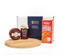 Gluten Free spicy Hamper with Cradoc's Chilli & Ginger Crackers, Red hot Cheese and Sweet Chilli Jam from Great British Trading