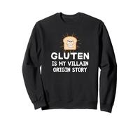 Gluten Is My Villain Origin Story - Funny Gluten-Free Sweatshirt