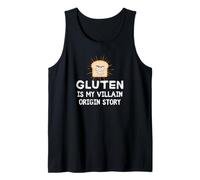 Gluten is My Villain Origin Story - Funny Gluten-Free Tank Top