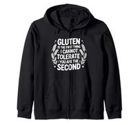 Gluten Is The First Cannot Tolerate Gluten Intolerance Zip Hoodie