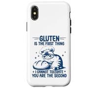 Gluten Is The First Thing I Cannot Tolerate Gluten Free Cat Case for iPhone X/XS