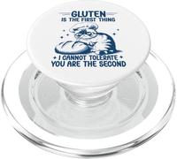 Gluten Is The First Thing I Cannot Tolerate Gluten Free Cat PopSockets PopGrip for MagSafe