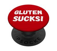 Gluten Sucks! Funny Coeliac and Gluten Intolerance PopSockets Adhesive PopGrip