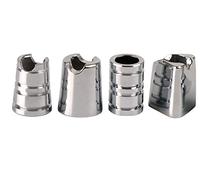 Glutkiller Both Sides Open for Ashtray - Extinguish the embers of your Cigarette in Seconds (Chrome Set of 4)
