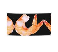 Glutton Shrimps Print Banner Party Backdrops For New Year Graduation Wedding Birthday Party Decor