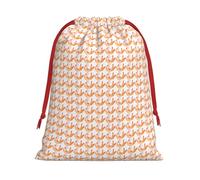 Glutton Shrimps Print Gift Reusable Drawstring Bag Holiday Party Decor Daily Storage Celebrations Pouch