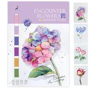 Glvomazty Portable Watercolor Kit, Coloring Books, Professional Watercolor Livro Coloring with Brushes and 12 Colors for Kids and Adults, Aquarel Painting Beginners