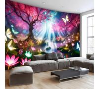 GLWDMB 1 Piece|Dreamy Forest Floral Butterfly Landscape Tapestry, Background Cloth, Polyester Wall Hanging,for Bedroom, Living Room, Party Decor, with Installation Package|200x150CM