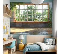 GLWDMB 1 Piece|Sunlight Shining Through the Window Classroom Background Cloth, Tapestry Wall Hanging, Polyester Tapestries, for Bedroom, Office, Dorm, Party Decor|200x150CM