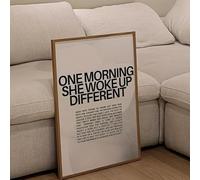 GLWDME 1 Piece 40x60cm Inspirational Women Quote Canvas Wall Art, Bedroom Pictures, Posters and Prints, Wall Painting for Living Room(without frame)