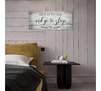 GLWDMH 1 Piece 60x120cm Give It To God And Go To Sleep Wall Art Picture, Canvas Poster, Wall Picture for Bedroom Living Room Corridor（without frame）