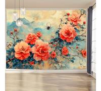 GLWDMH 150x100CM Florals and Spider Web Tapestry, Polyester Wall Hanging, for Bedroom, Office, Dorm, Party Decor, with Installation Package