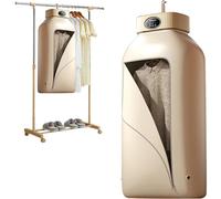 GLWJXSD Electric Clothes Dryer with Timer, with Dry Bag, Compact Mini Indoor Heated Clothes Dryer, 600W Multifunctional Household Foldable Clothes Dryer,B