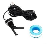 GLX-FLO-RP Pool Flow Switch, Plastic Vane Sensor for Salt Systems, Water Flow Monitor, 0.8 MPa Pressure Resistant, ±1% Accuracy, 24V Rated Voltage(Blue)