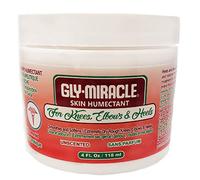 GLY MIRACLE Knees, Elbows, Heels Skin Humectant with Aloe Vera & Other Plant Extracts, 4 oz, Deep, Nourishing Hydration for Eczema, Psoriasis, Dry, Cracked, Irritated Skin; Non- Greasy; UNSCENTED