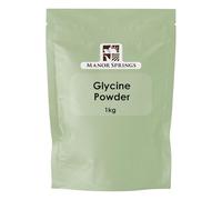 Glycine Powder 1kg by Manor Springs - Pure Amino Acid Supplement for Sleep, Muscle Recovery, and Anti-Aging - 100% Vegan, Non-GMO