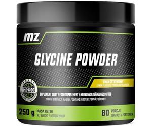 Glycine Powder 250g - 3000 mg Glycine with Vitamin B6-80 Servings - Lemon Flavour - for Nightly Use - Dietary Supplement by MZ