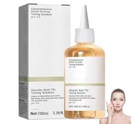 Glycolic Acid 7% Toning Solution, Hydrating Toner for Face,Glycolic Acid Skin Toner Smoothing Face Toner Facial Exfoliation for Blemishes and Acne Facial Moisturizer-Repair Damage Skin (100ml)