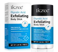 Glycolic Acid Exfoliating Body Stick 7% AHA + 0.5% BHA, Leave-On Body Exfoliator for Rough & Bumpy Skin, Dark Patches, Ingrown Hair & Post-Shave Care, Shea Butter Moisturising Solid Stick 75g