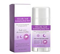 Glycolic Acid Exfoliating Body Stick - 7% Glycolic Acid - Smooth & Soft Skin Formula - Non-Greasy - With Shea Butter for Nourishing Care - For Arms, Legs, Underarms & Elbows, Rough Areas-75g