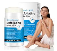 Glycolic Acid Exfoliating Body Stick 75g - 7% AHA & 0.5% BHA, Solid Body Exfoliator with Shea Butter, For Rough & Bumpy Skin, KP-Prone Areas, Underarms, Legs & Heels (1 PC)