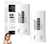 Glycolic Acid Exfoliating Body Stick, Exfoliating Body Scrub Stick, Gently Removes Dead Skin, Reduces the Appearance of Cellulite, Exfoliating Lotion Sticks with Shea Butter for Rough Bumpy Skin (18g)