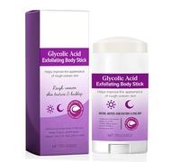 Glycolic Acid Exfoliating Body Stick,Smooth & Soft Skin Formula Solid Non-Messy Texture for Arms Legs Inner Thighs Underarms & Rough Areas