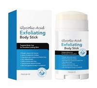 Glycolic Acid Stick 75g -7% + Bha 0.5%, Glycolic Acid Exfoliating Body Stick, Solid Non-messy Texture for Arms, Legs, Inner Thighs, Underarms & Rough Areas