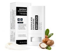 Glycolic Exfoliating Body Stick with Shea Butter, Body Exfoliator Scrub for Rough Dry Skin, Solid Moisturising Body Polish Bar for Arms, Legs, Knees, Elbows & Underarms